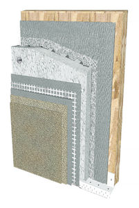 thermal insulation / wood fiber / for exterior insulation finishing systems / panel