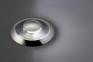 recessed floor light fixture / LED / round / garden