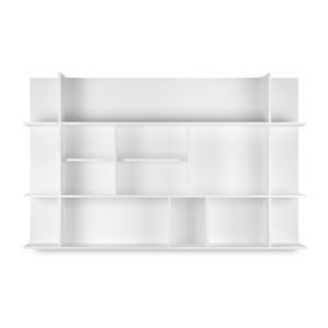 wall-mounted shelf / contemporary / lacquered wood