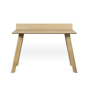 oak desk / wood veneer / lacquered wood / contemporary