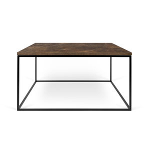 contemporary coffee table / lacquered wood / plywood / metal