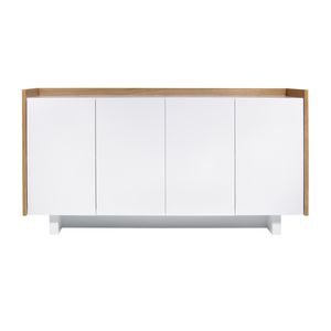 contemporary sideboard / lacquered wood / oak / wood veneer