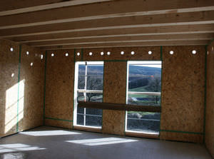 wooden structural panel / solid