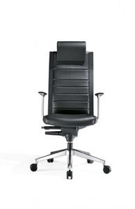 contemporary executive chair / with headrest