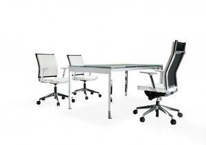contemporary executive chair / polyurethane / with headrest / star base