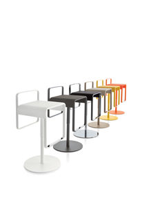 contemporary bar stool / steel / commercial / swivel