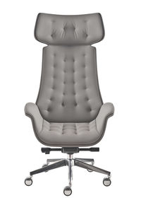 contemporary executive chair / fabric / star base