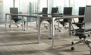 contemporary boardroom table / wooden / laminate