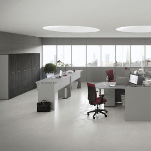 workstation desk / metal / melamine / contemporary