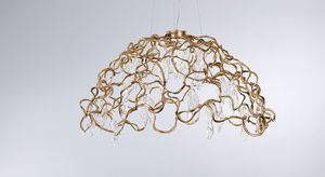 pendant lamp / traditional / glass / bronze