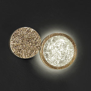 contemporary wall light / bronze / glass / LED