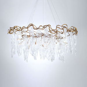 pendant lamp / contemporary / metal / glass