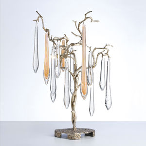 table lamp / contemporary / metal / glass