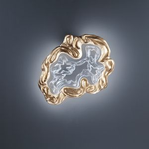 original design wall light / aluminum / glass / LED
