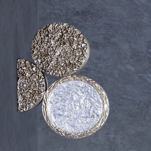 contemporary wall light / bronze / glass / LED