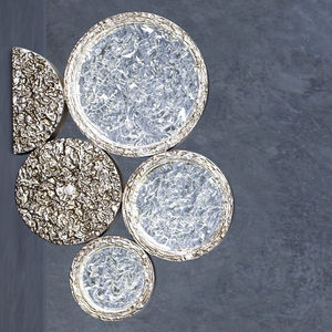 contemporary wall light / bronze / glass / LED