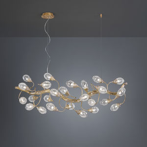 pendant lamp / contemporary / bronze / Murano glass