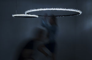 contemporary chandelier / Swarovski® crystal / LED / handmade