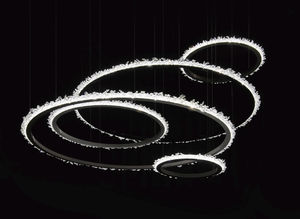 contemporary chandelier / Swarovski® crystal / LED / handmade