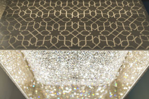 contemporary chandelier / crystal / halogen / handmade