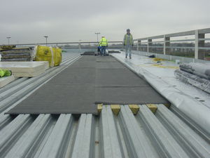 acoustic insulation / roll / mineral / for ceilings