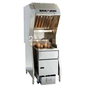 wall-mounted range hood / with built-in lighting
