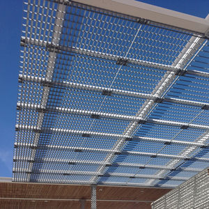 aluminum solar shading / wire mesh / steel / stainless steel