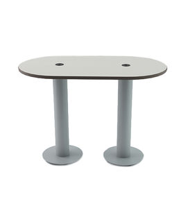 contemporary high bar table / melamine / oval / contract