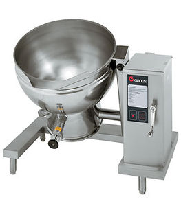 electric boiling pan / steam / floor-mounted / commercial
