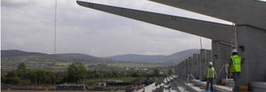prefab beam / precast concrete / rectangular