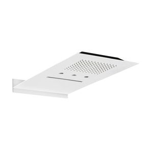 wall-mounted shower head / rectangular / rain