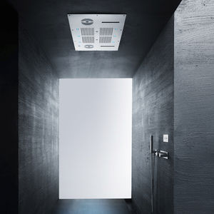 recessed ceiling shower head / rectangular / rain / waterfall
