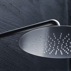 ceiling-mounted shower head / round / rain