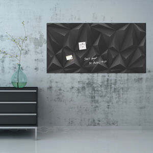 magnetic board / wall-mounted / glass / polished