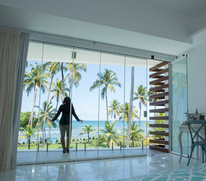 sliding and stacking patio door / aluminum
