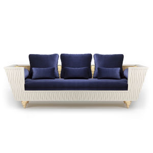 contemporary sofa / fabric / 3-seater