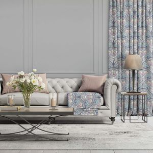 upholstery fabric / for curtains / patterned / polyester