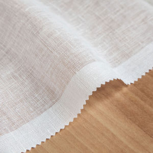 curtain fabric / plain / linen