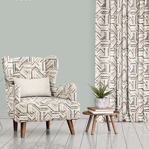 upholstery fabric / for curtains / geometric pattern / polyester