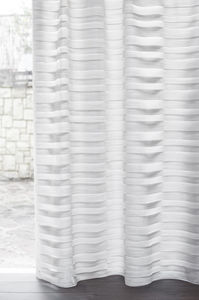 curtain fabric / striped / polyester / wool