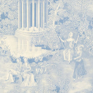 classical style wallpaper / cellulose fiber / scenic / washable