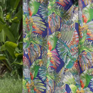 curtain fabric / upholstery / animal motif / cotton