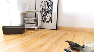hickory laminate flooring / glued / residential