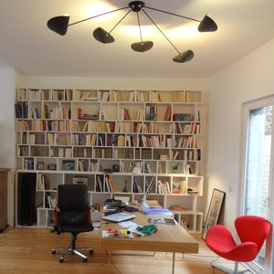 contemporary ceiling light / aluminum / steel / brass