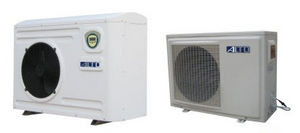 air source heat pump / for swimming pools / outdoor