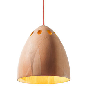 pendant lamp / contemporary / wooden