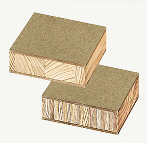 particle board wood panel / for interior fittings / for doors / for furniture