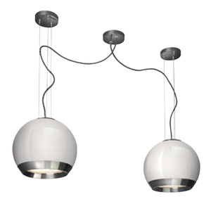 pendant lamp / contemporary / glass / halogen