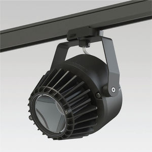LED track light / round / aluminum / cast aluminum