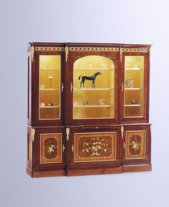 Louis XVI style bookcase / commercial / mahogany / custom